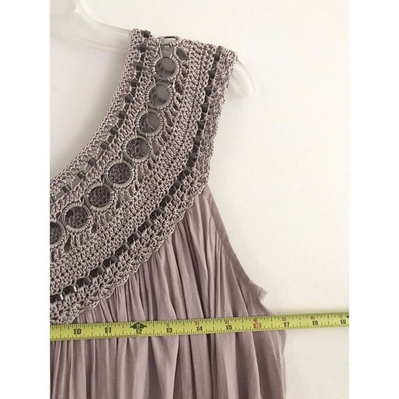 Free People | Feel Free Woven Yoke Hardware Top Womens Size S Purple - Picture 6 of 10